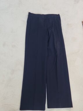 Ann Taylor Wide-Leg Navy Dress Pants